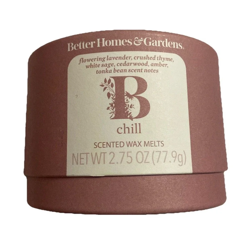 Better Homes & Gardens Essential Oil Infused Wax Melt Chill Aromatherapy 2.75 oz